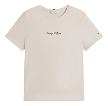 Camiseta Tommy Hilfiger Feminina Classic Script Reg - Original