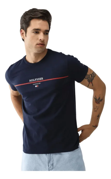 Camiseta Tommy Hilfiger Estampada - Masculina